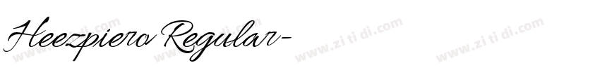 Heezpiero Regular字体转换